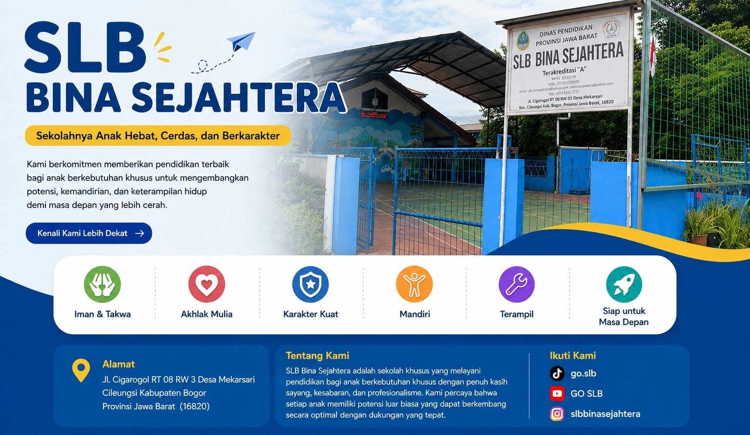 Selamat Datang di SLB Bina Sejahtera
